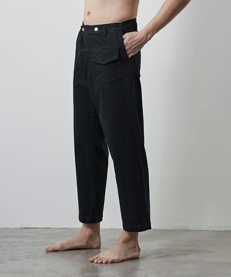 SLASH TACK PANTS _ BLACK | JAPAN DENIM SLASH TACK PANTS _ BLACK | JAPAN DENIM