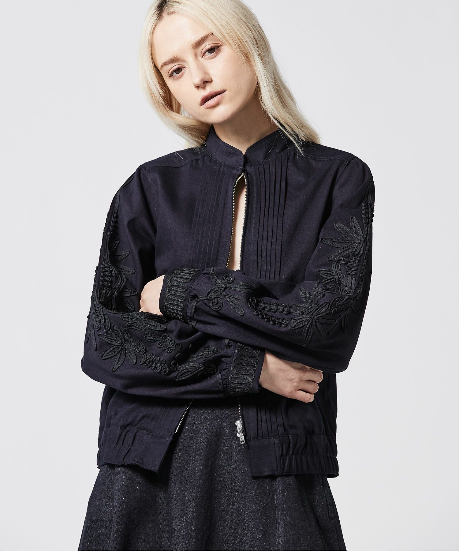 CODE EMBROIDERY BLOUSON | JAPAN DENIM