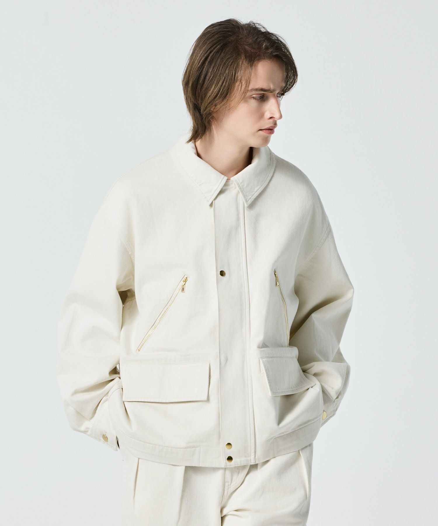 DOUBLE POCKET ZIP UP JACKET | JAPAN DENIM