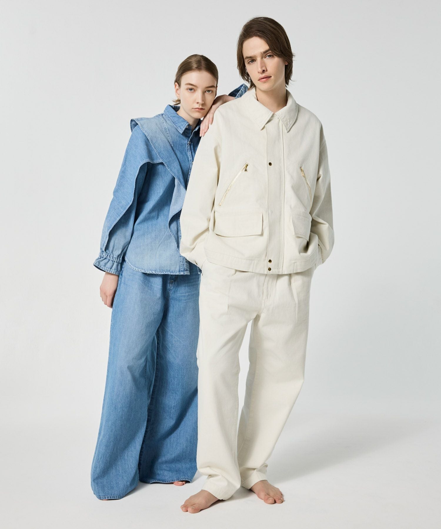 DOUBLE POCKET ZIP UP JACKET | JAPAN DENIM