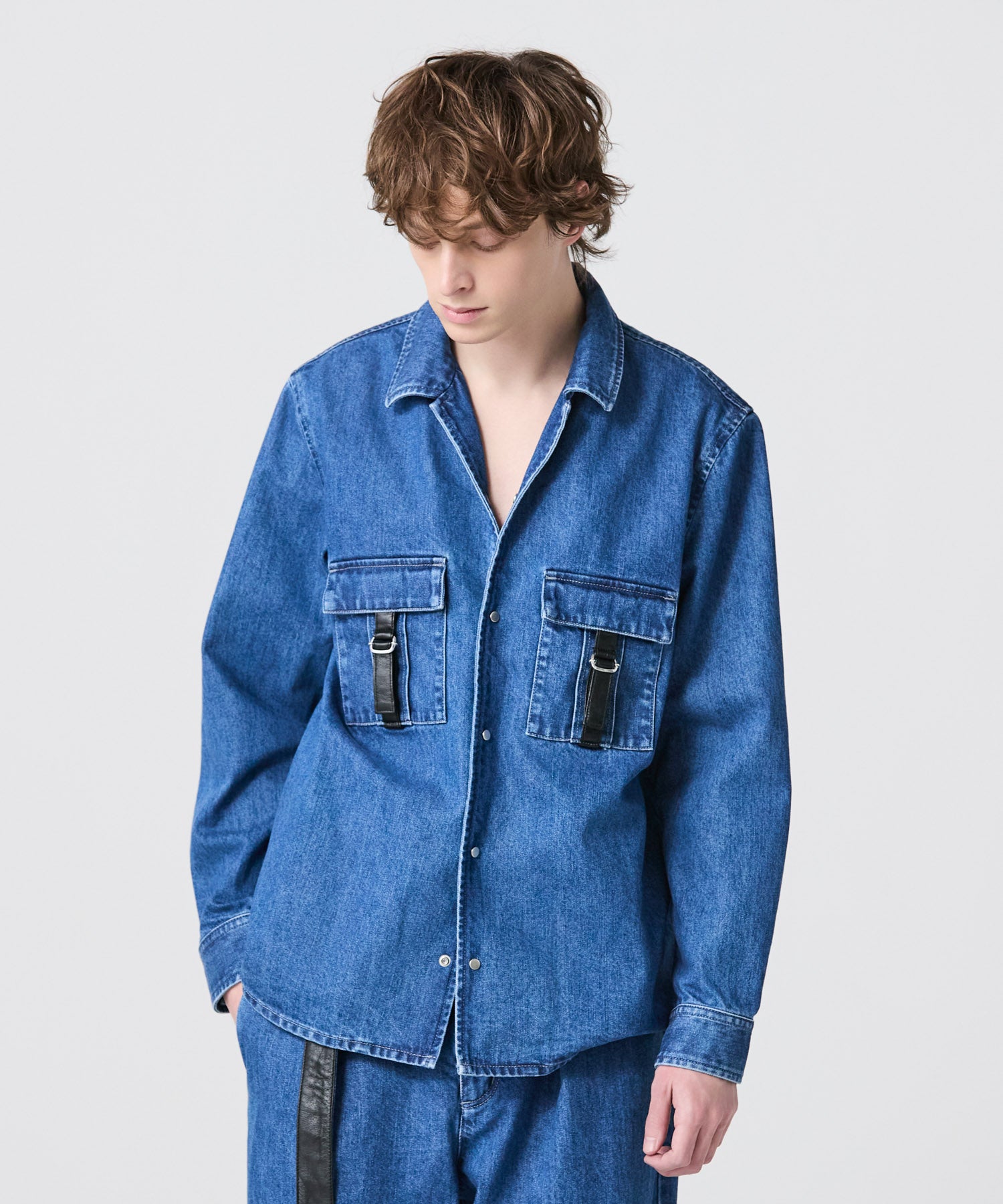 LEATHER STRAP JACKET | JAPAN DENIM