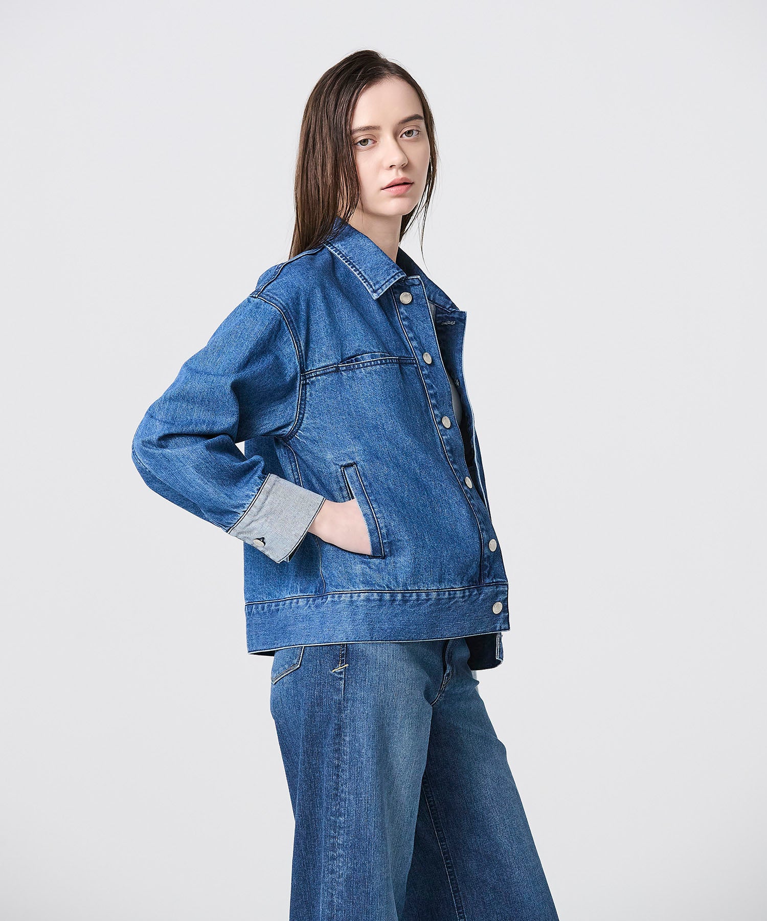 BICOLOR SLEEVE JACKET | JAPAN DENIM