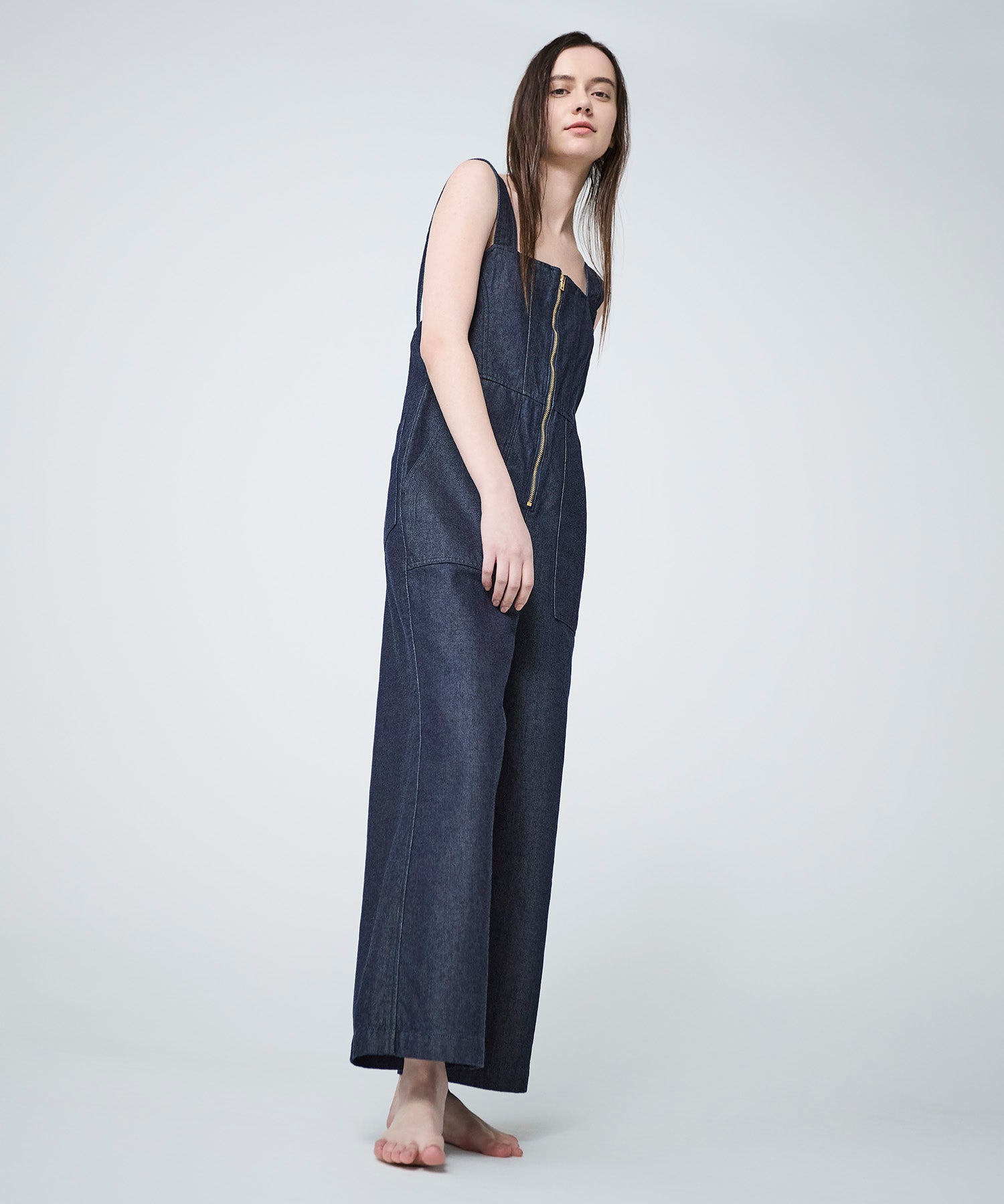 FRONT ZIP ALL IN ONE | JAPAN DENIM